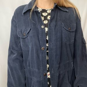 Unisex Vintage Corduroy Chore Coat Jacket